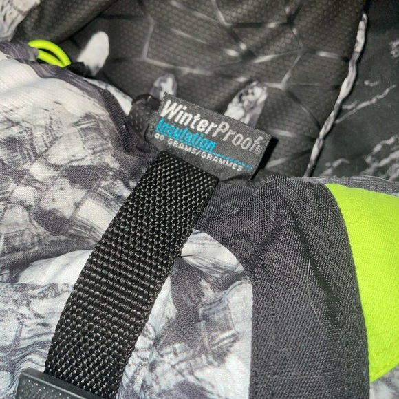 Waterproof Men's Gloves - Black and Gray campsite large - Picture 2 of 5